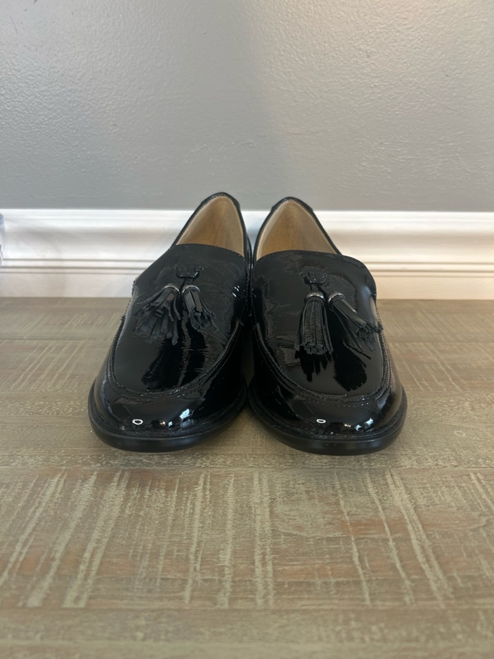 *NWOT* Naturalizer Black Patent Leather Women’s Palmer Slip-on Loafers, Size 7W - Picture 5 of 8